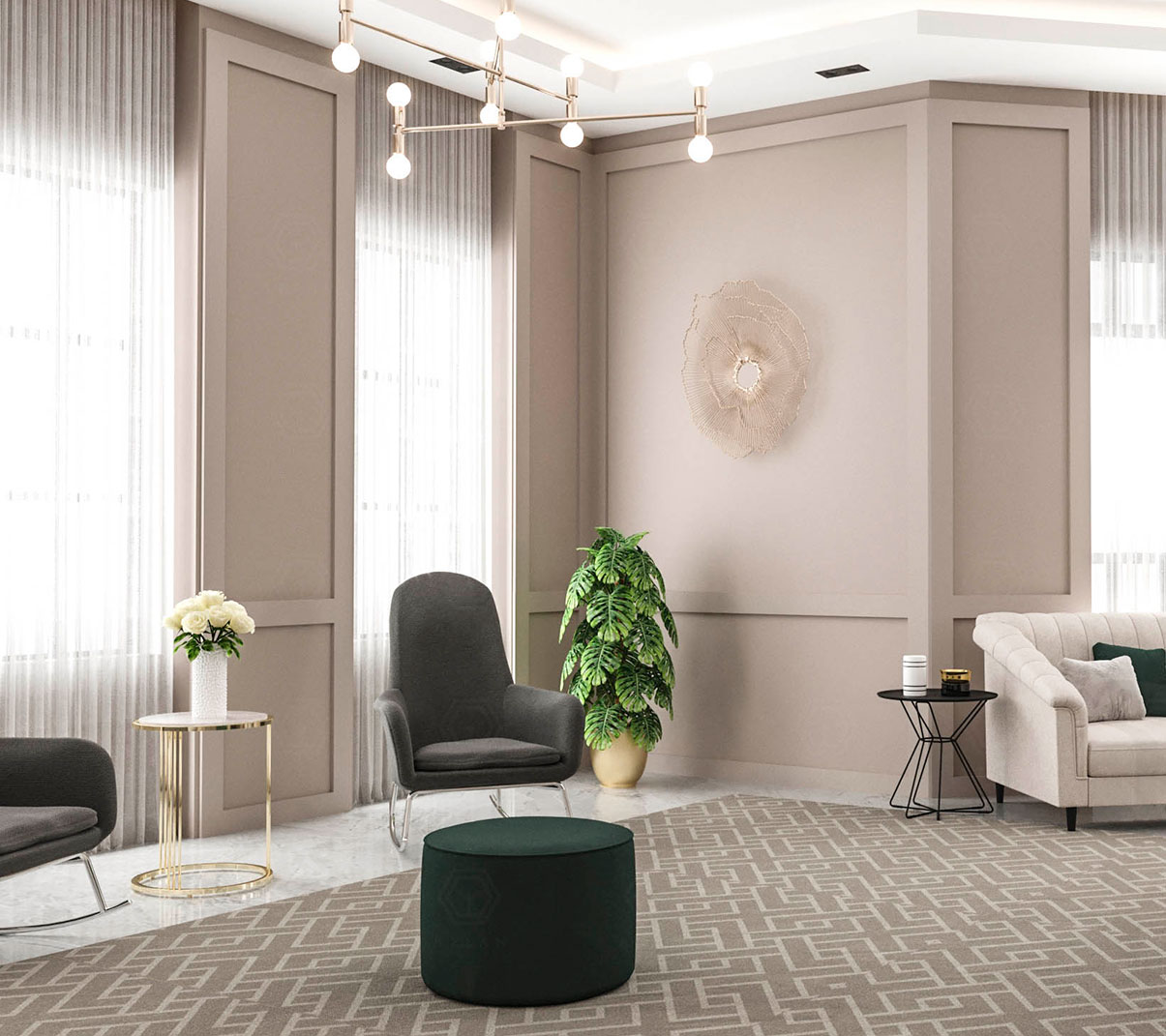 Mixture Of Modern And Semi Classical Designs