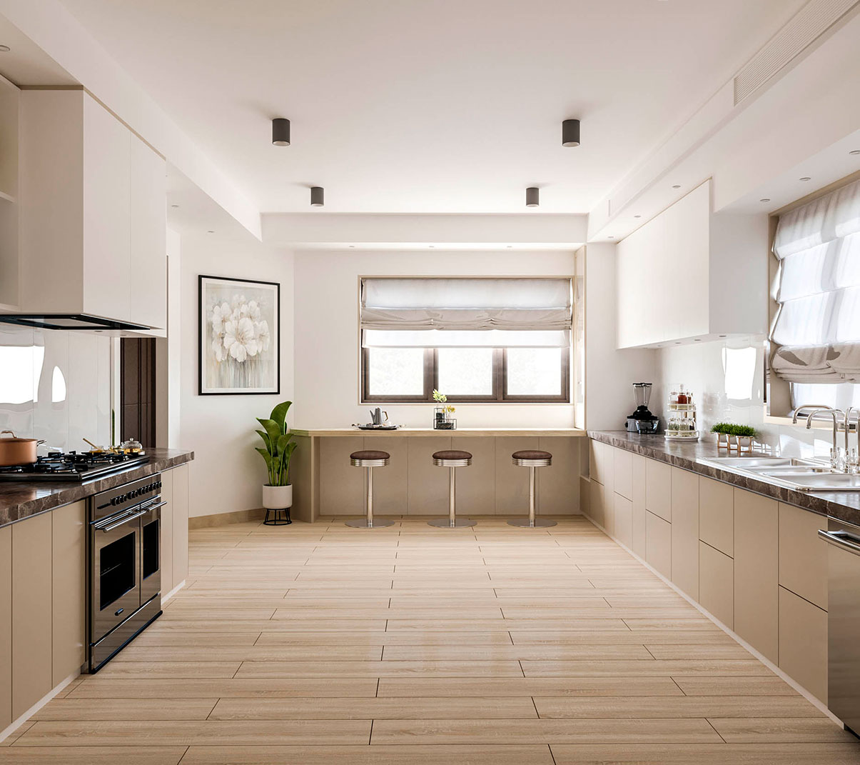 Mixture Of Modern And Semi Classical Designs