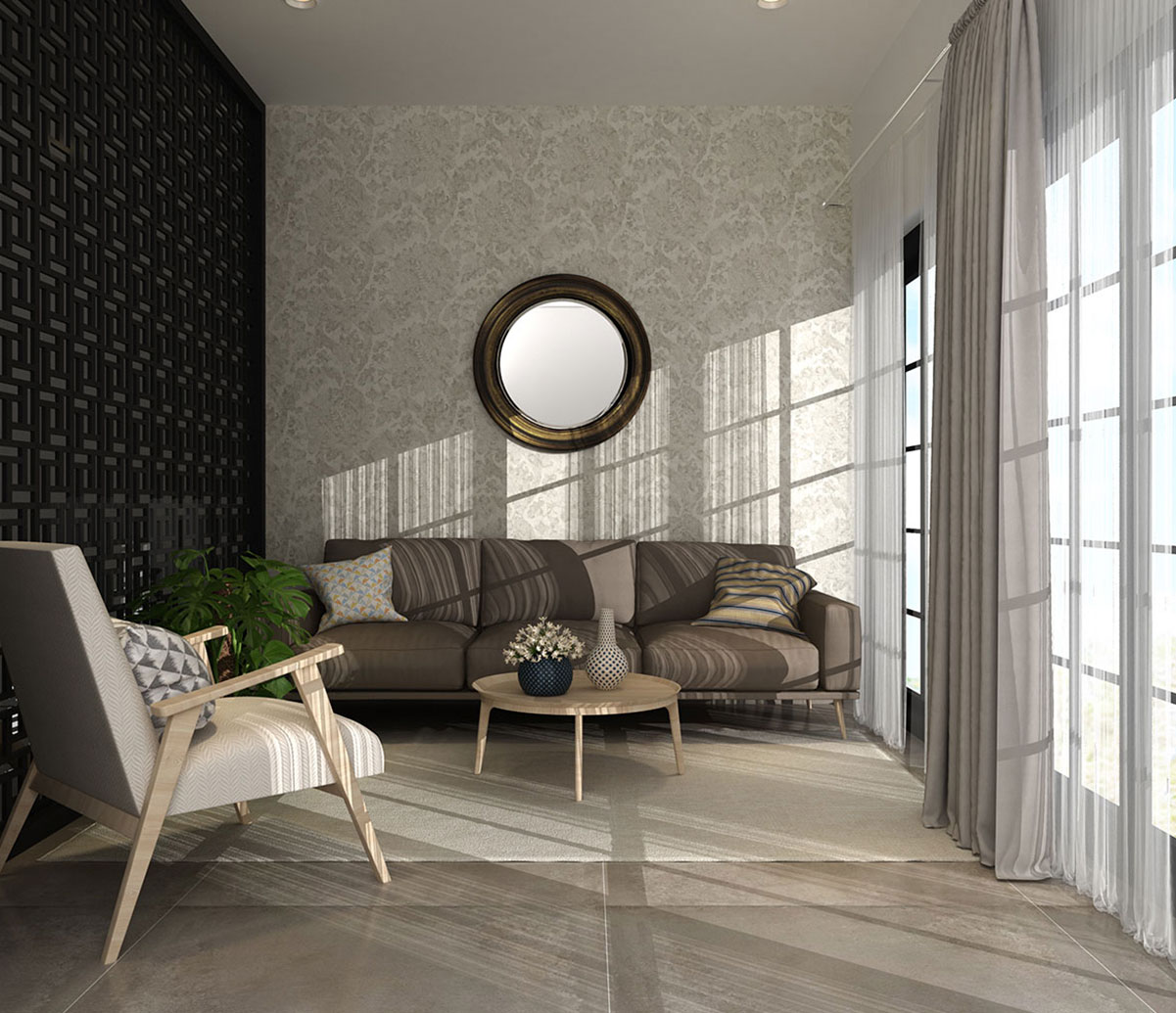 Mixture Of Modern And Transitional Style