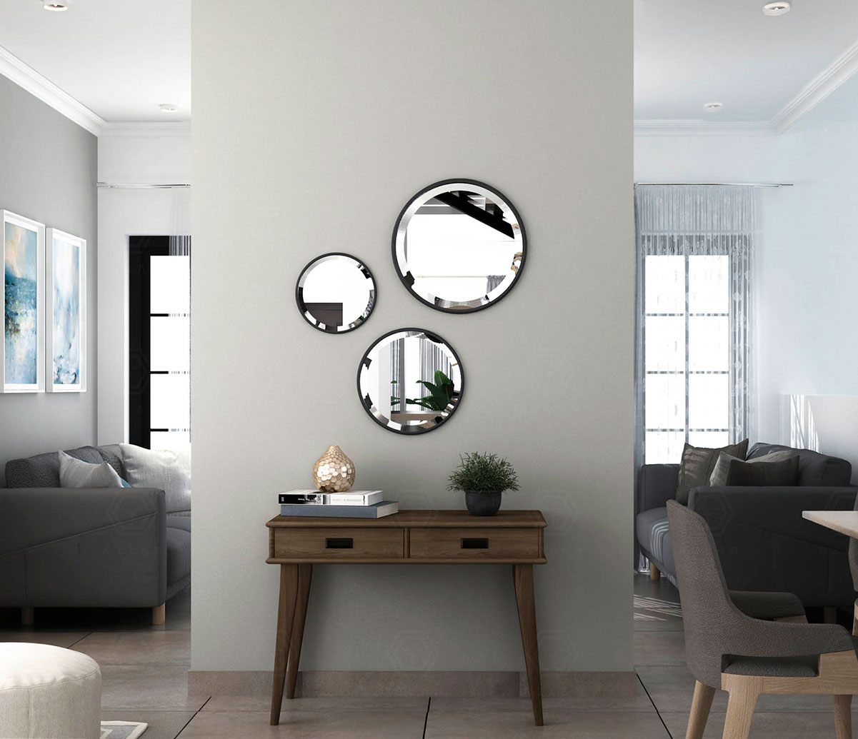 Mixture Of Modern And Transitional Style