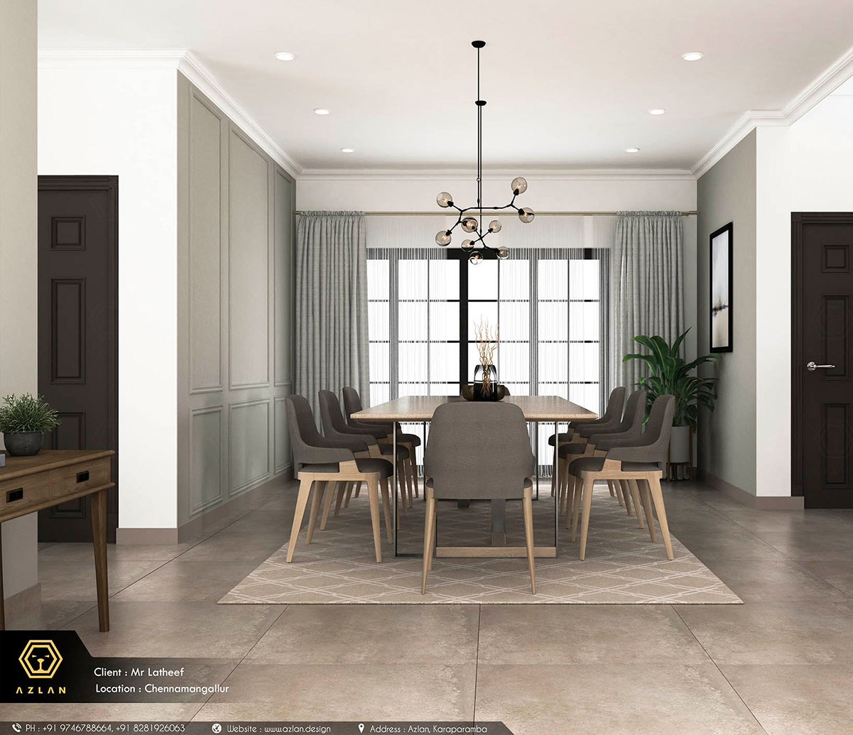 Mixture Of Modern And Transitional Style