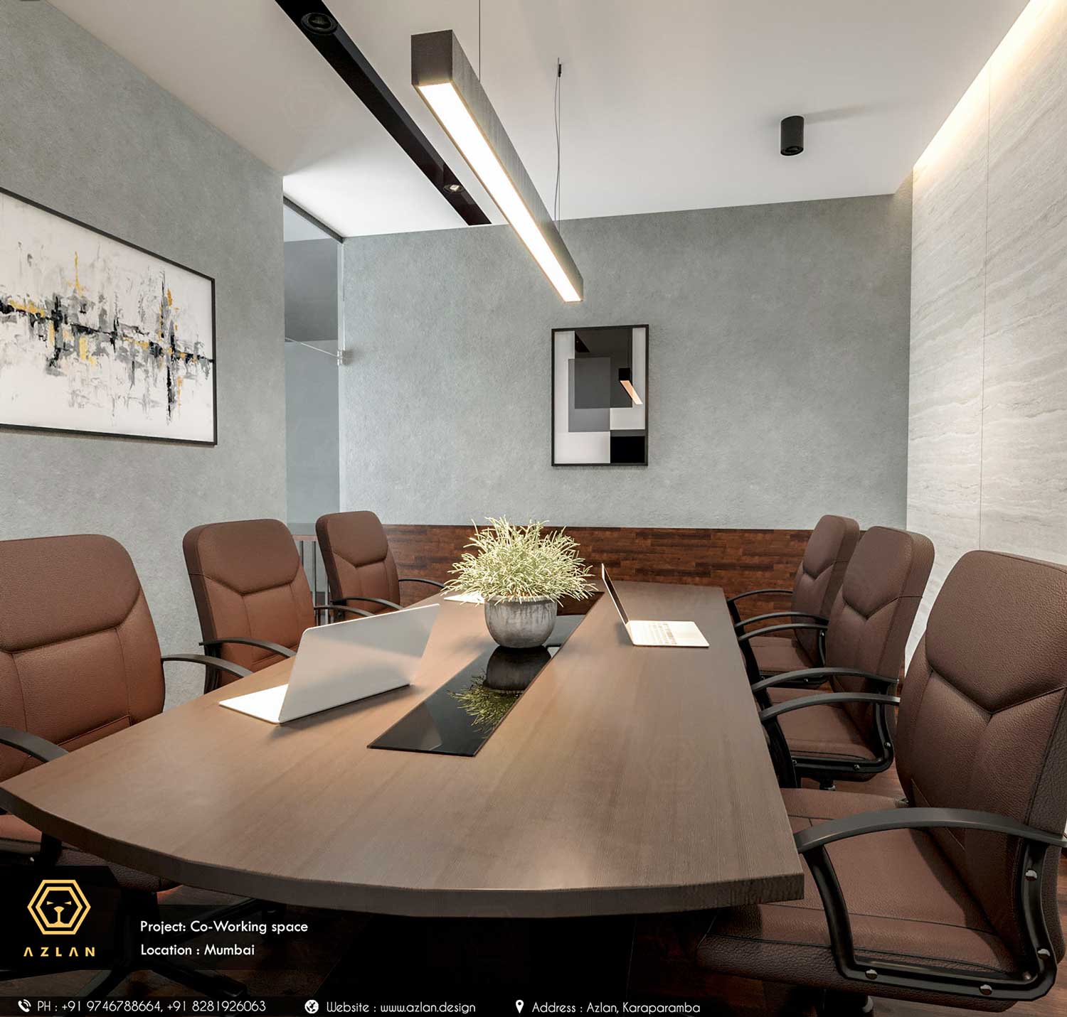 Industrial Style Co Working Space Interior Design