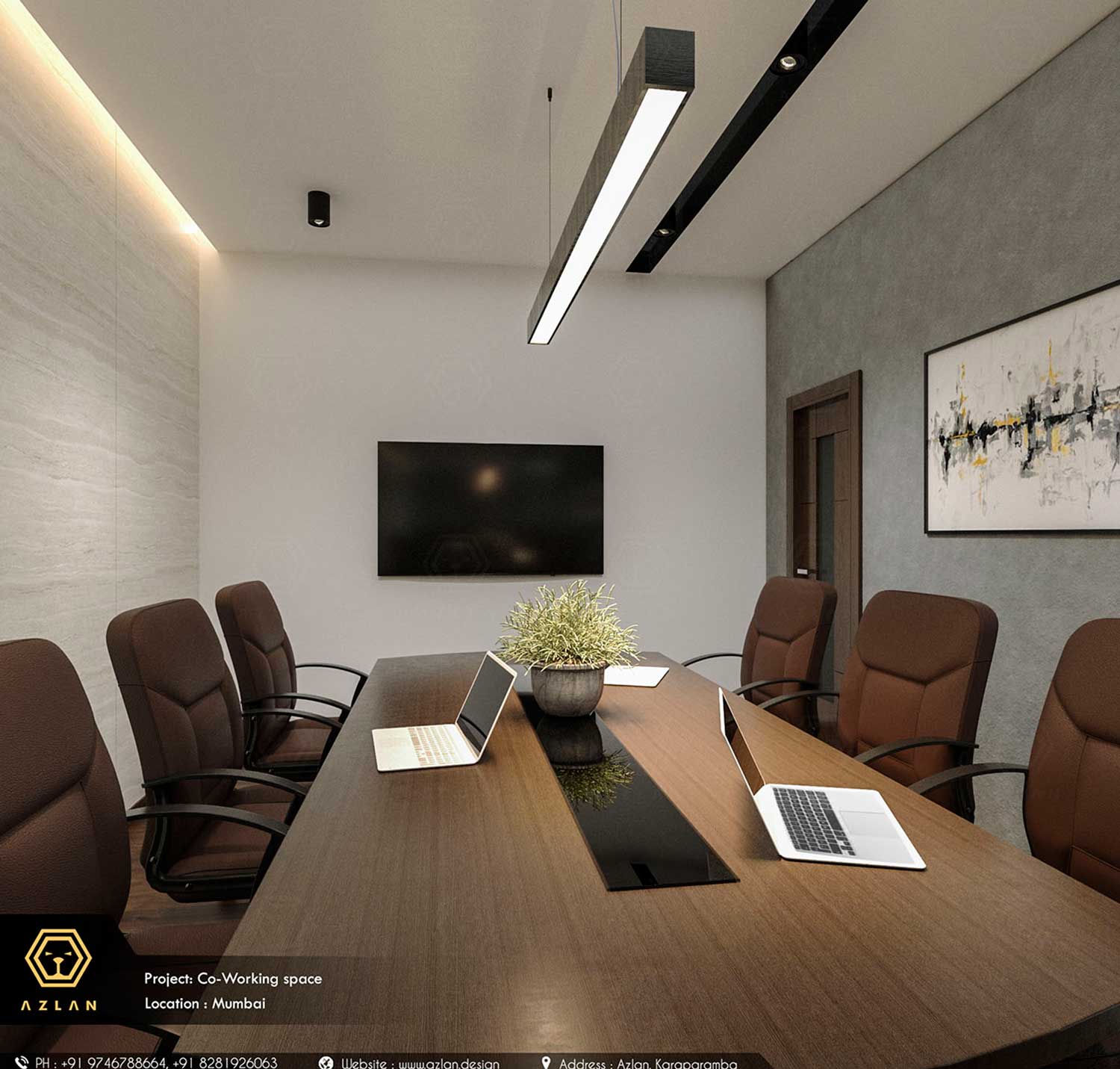 Industrial Style Co Working Space Interior Design